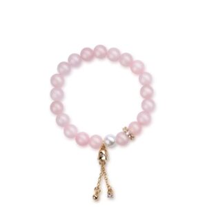 Furong Powder Pearl Crystal Bracelet