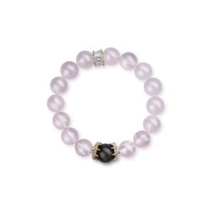 Rose Crystal Obsidian Guardian Bracelet