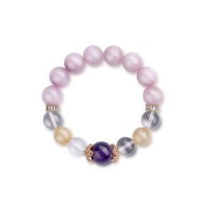Purple Dream Blossom Crystal Bracelet