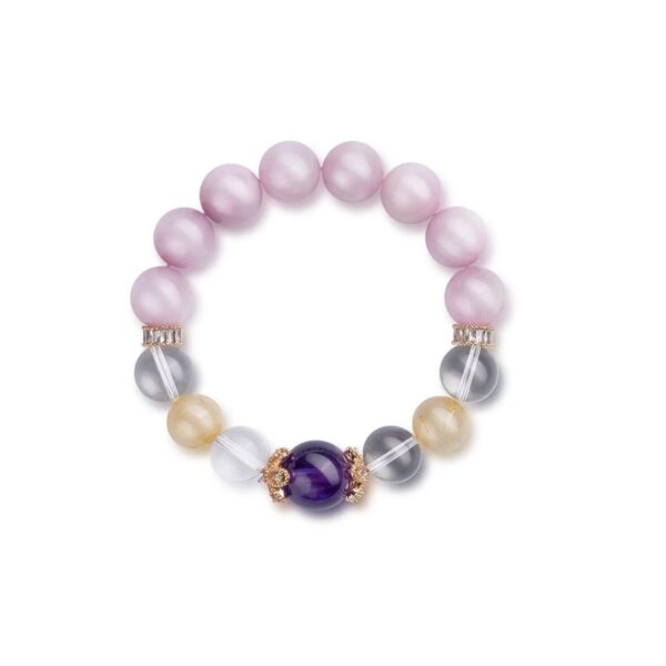 Purple Dream Blossom Crystal Bracelet