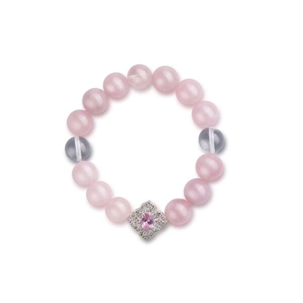 Hibiscus Pink Princess Crystal Bracelet