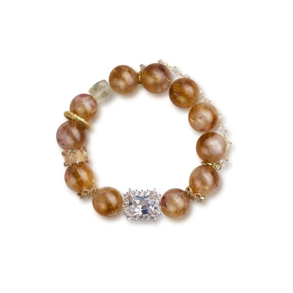Golden Radiance Crystal Bracelet