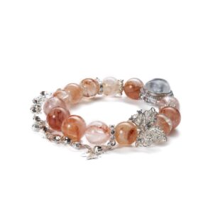 Radiant Red Crystal Beaded Bracelet